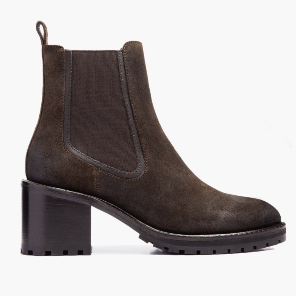 NIB Thursday Boot Co. Women’s Suede Knockout Boot size 7.5 in Dark Olive